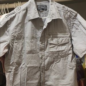 Grey on Grey Ecko Button Up